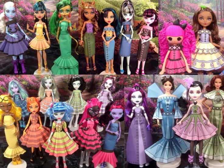 volume 2 printable doll clothes printable paper dresses that fit monster high ever after high and more by printabledollclothes on etsy httpsw