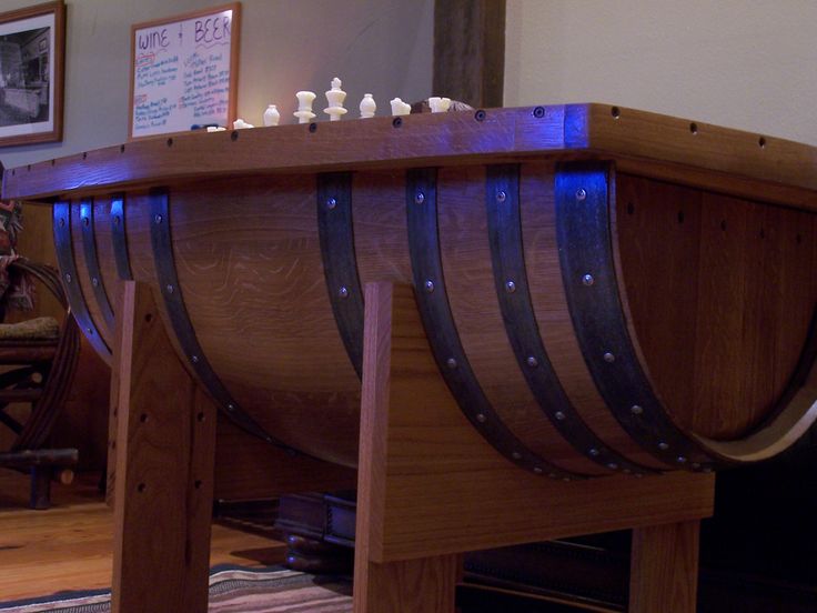 10 Best Recycled Products Images On Pinterest One Of Two Twin Chess Checkers Tables We Have At The Lodge Made From Recycled Productswine Barrelschesswe