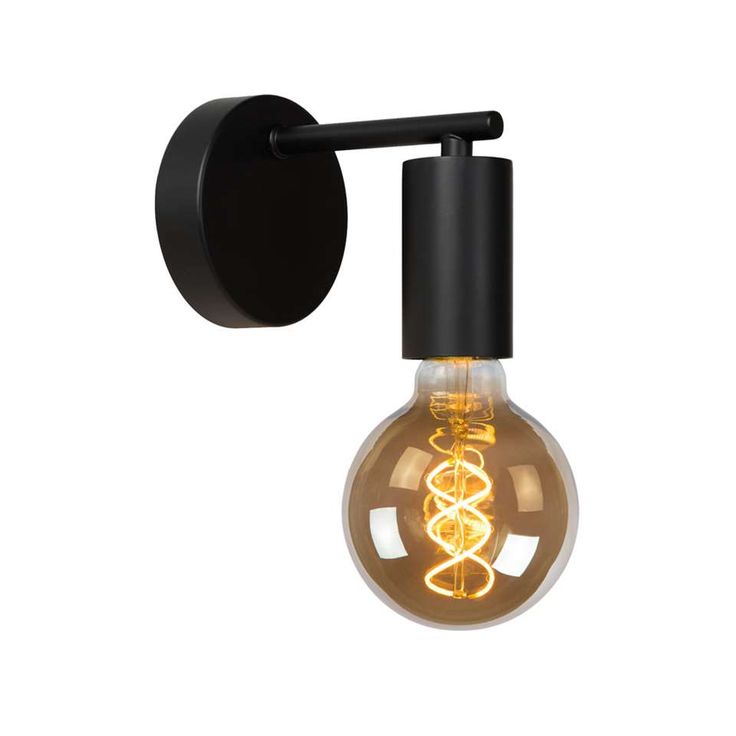 Lucide wandlamp Leanne - zwart - 14,5x10x12 cm | Wandlamp ...