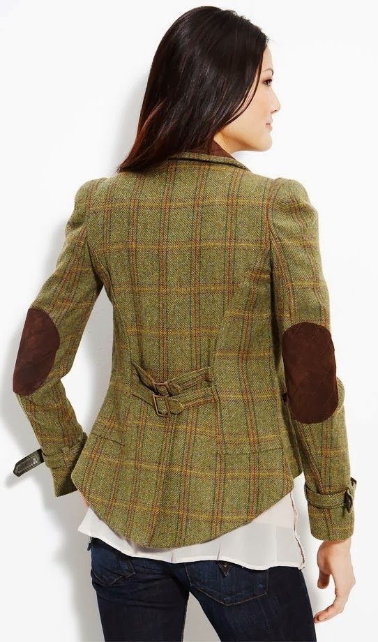 Tweed blazer elbow patches womens Ladies HARRIS TWEED and Tweed