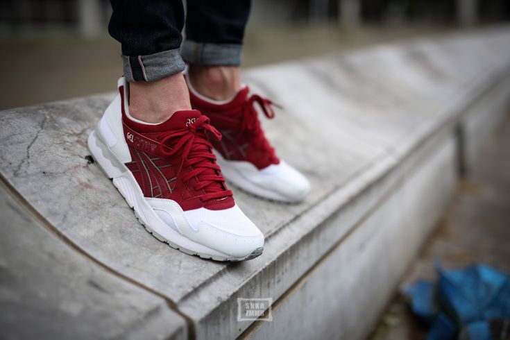 asics gel lyte v white and burgundy red asics gel lyte v white and burgundy red