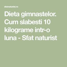dieta gimnastelor plante slabit rapid