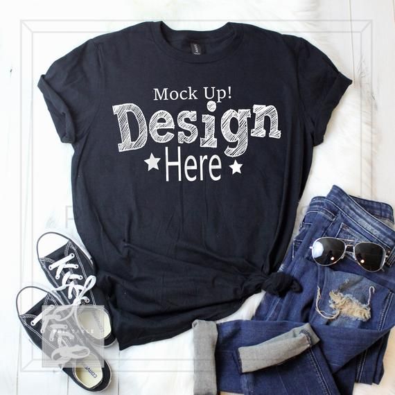 Download Free Anvil Black T-Shirt Mock Up Anvil Mock Up (PSD) in 2020 | Mockup free psd, Shirt mockup ...