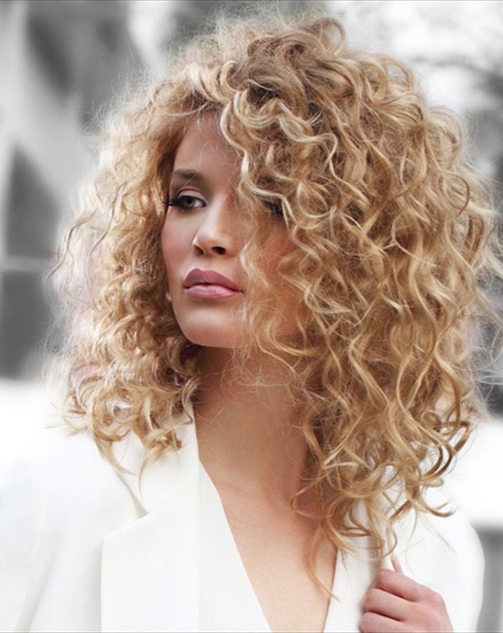 Long hair curly blonde shared