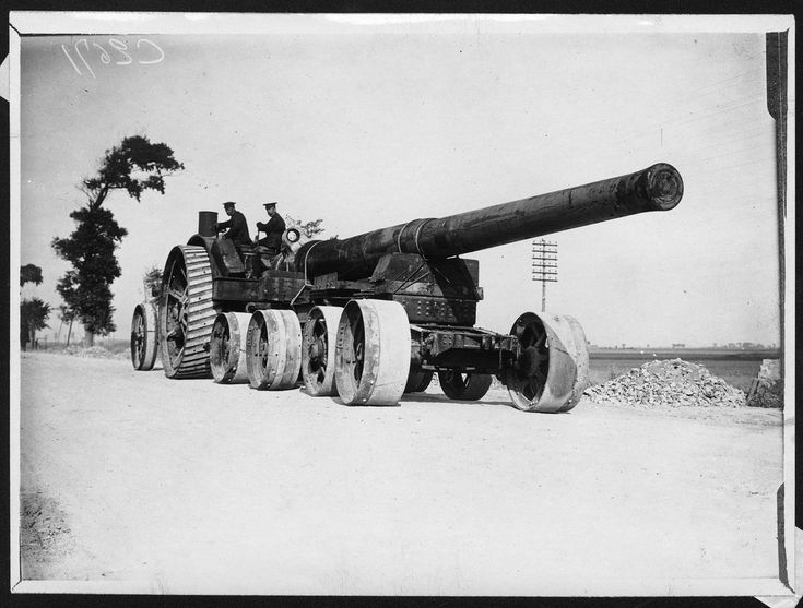 British gun going to its position, Battle of Flanders, Ypres, Belgium