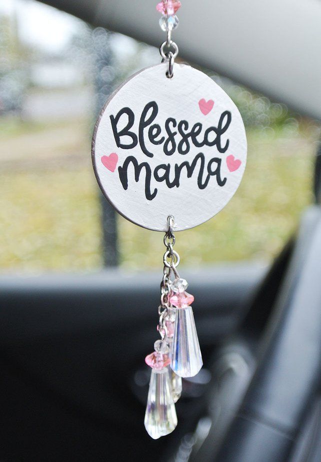 Best Mum Small Wooden Heart Tag 3cm Gift Mini Hanging Sign Plaque Mothers Day