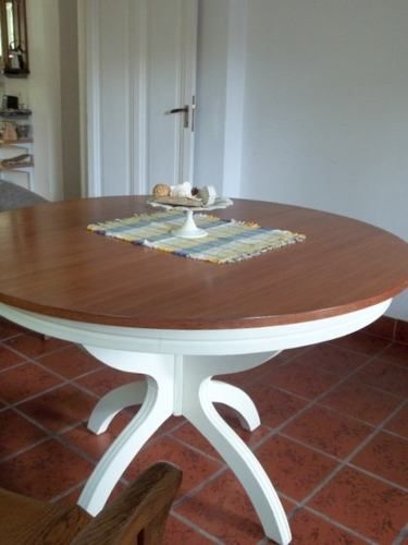 Mesa Redonda Extensible De Madera Masisa De Cedro | Muebles | Mesas ... Mesa Redonda Extensible De Madera Masisa De Cedro | Muebles | Mesas ...