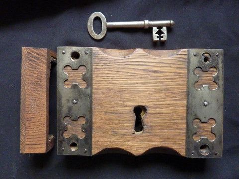 40 Best Stock - Door Locks, Antique Restored Images On Pinterest Large Gothic Wood Cast iron Church or Castle Rim Lock with Key and Keep. Antique RestorationDoor ... - 40 Best Stock - Door Locks, Antique Restored Images On Pinterest