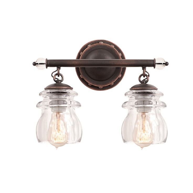 Breakwater Bay Mikell 2 Light Vanity Light Vintage Bathroom Lighting Farmhouse Bathroom Light Vintage Bathroom Light Fixtures