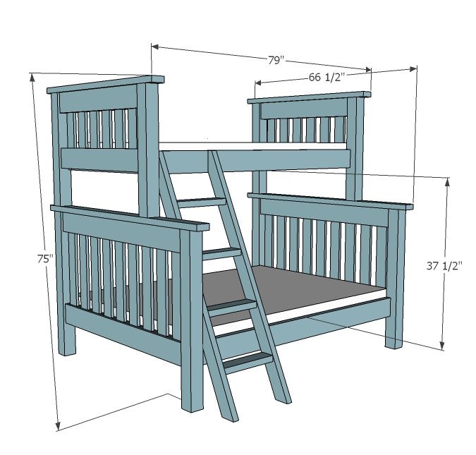 Best 25 Bunk Bed Plans Ideas On Pinterest Beds For Boys Ana White Build A Twin Over Full Simple Bunk Bed Plans Free And Easy