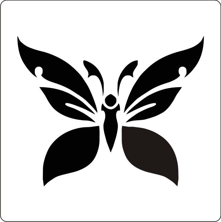 25+ unique Butterfly stencil ideas on Pinterest ...
