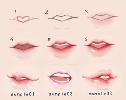 21+ Trendy how to draw lips cartoon concept art #howto ...