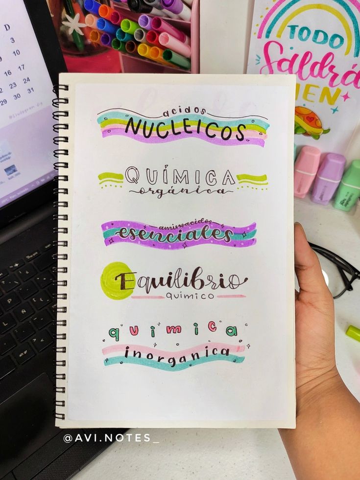 Ideas de títulos o subtítulos bonitos y fáciles. | Ideias para cadernos,  Caderno, Dicas