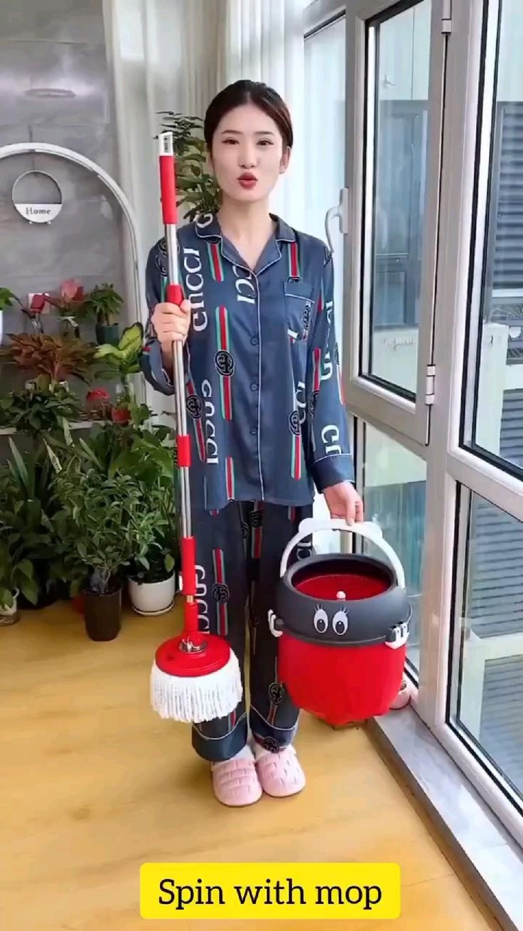 Spin with mop | Spin mop, Mop handle, Mops