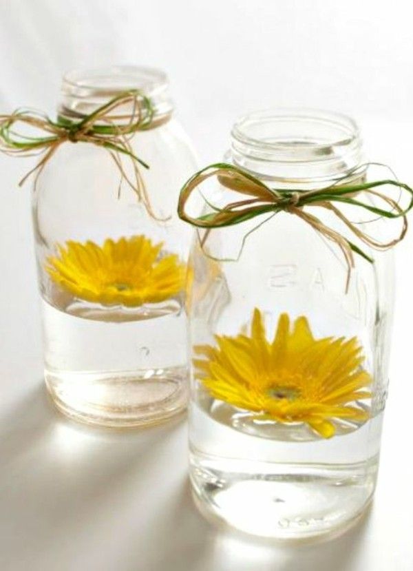 Günstige Tischdeko 70 Ideen, die Sie ganz einfach nachmachen können Weckglas diy Günstige Tischdeko 70 Ideen, die Sie ganz einfach nachmachen können Weckglas diy