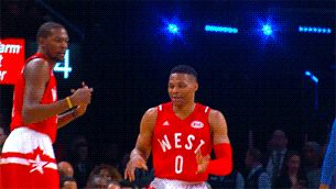 Kevin Durant and Russell Westbrook — 2016 All-Star Game...
