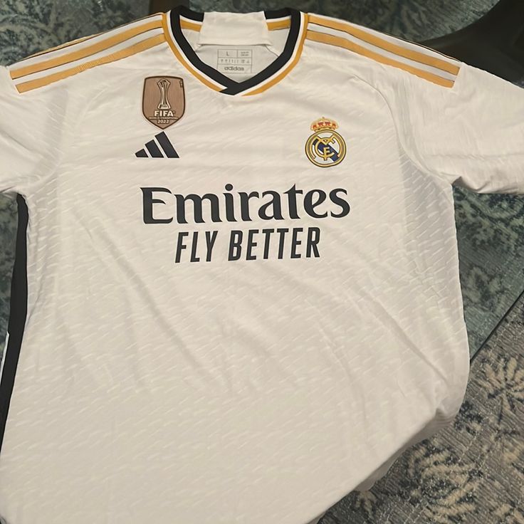 Adidas Real Madrid Jude Bellingham #5 Authentic Champions League Home