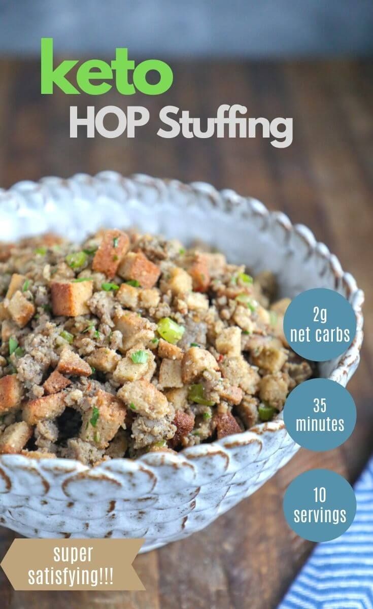 Keto HOP Stuffing Low carb and gluten free Recipe Keto recipes