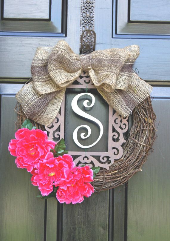 15 Best Door Wreaths Images On Pinterest Front Burlap Wreath Summer Wreaths For Door By Oursentiments 55 00