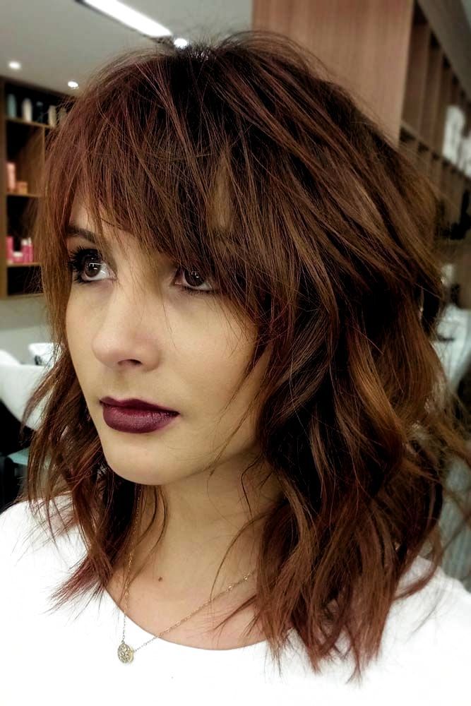 20 Different Types Of Bangs To Flatter And Frame Your Face 20 Different Types Of Ba Medium Length Hair Styles Cute Medium Length Hairstyles Trending Hairstyles