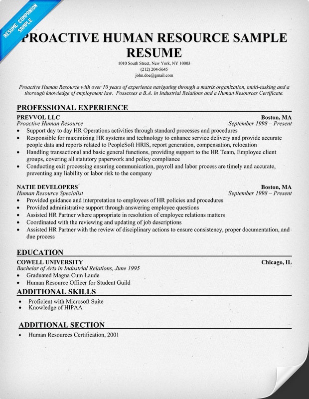 resume resource