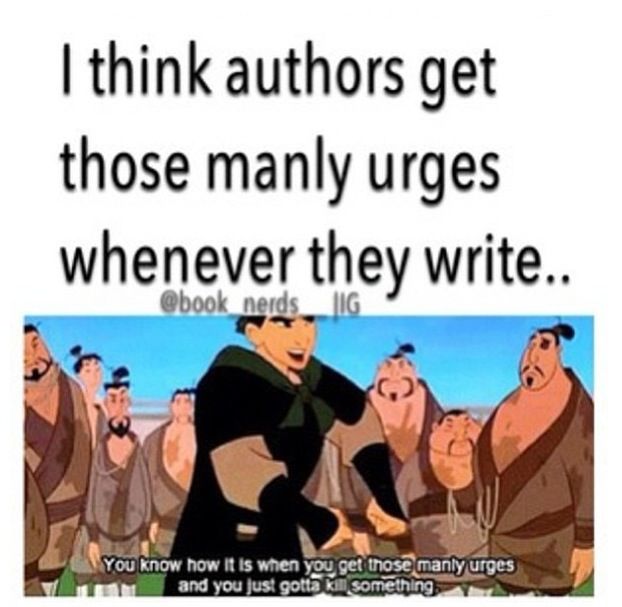 Yeah like in the Fall of Five when the author killed one of my favorite characte...