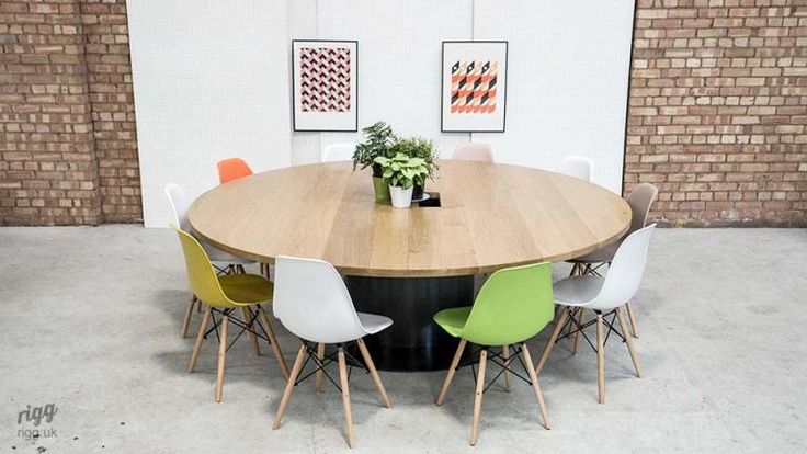 Large Round Industrial Meeting Table Dining Large Round Industrial Meeting Table, Large Round Meeting Room Tables