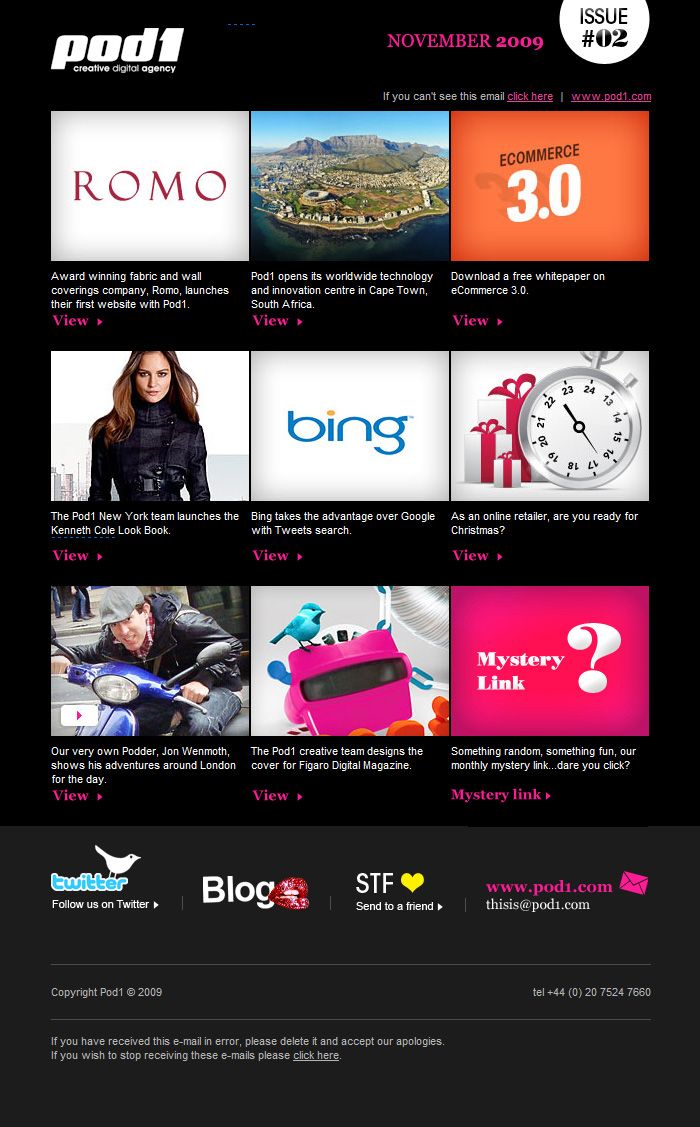 html emailer design