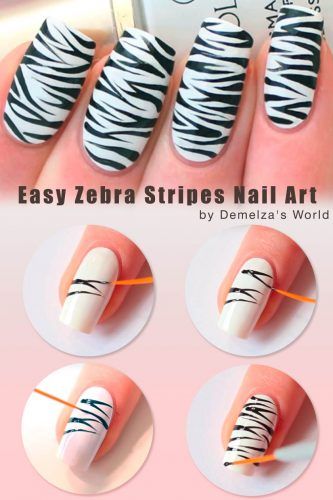 Zebra Print Nail Art Ideas That Are All Rage. Tutorial Provided ★