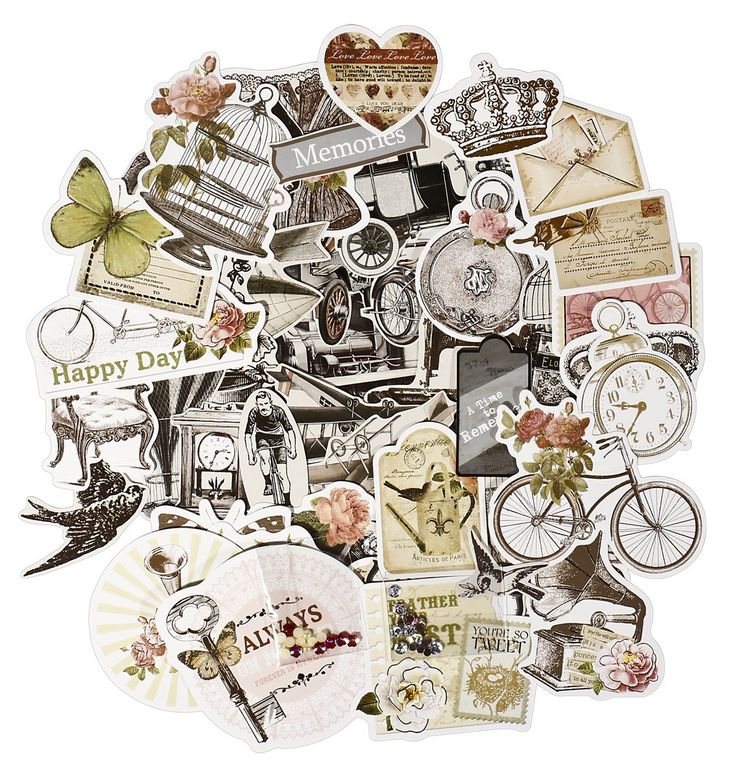 amazoncom facraft scrapbook stickers ephemera vintage scrapbooking