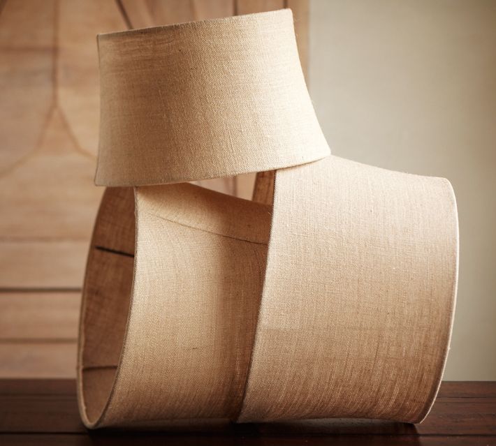 Diy Burlap Covered Lamp Shades Lampshade Pottery Barn Large Shade Diy Burlap Covered Lamp Shades, How To Cover A Lamp Shade With Burlap