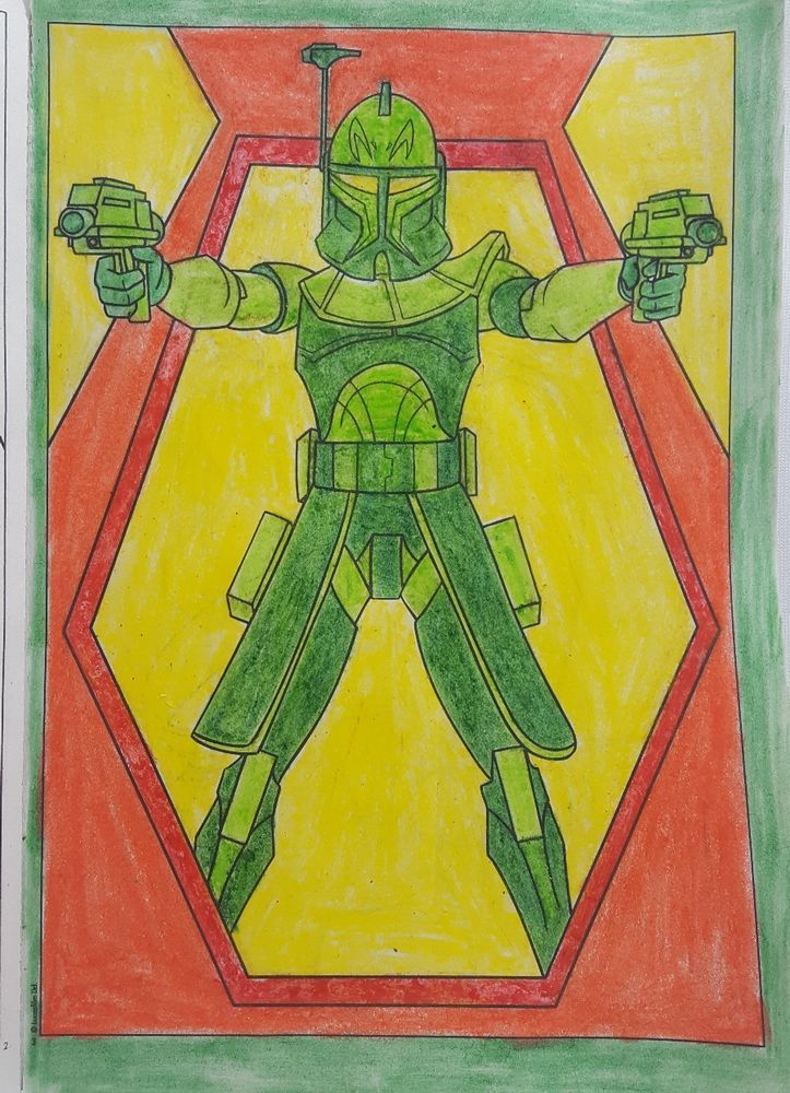 Download Boba Fett Colored by Erik Ramsey aka Thumpin Graphix Coloring Book Not A Print #Realism ...