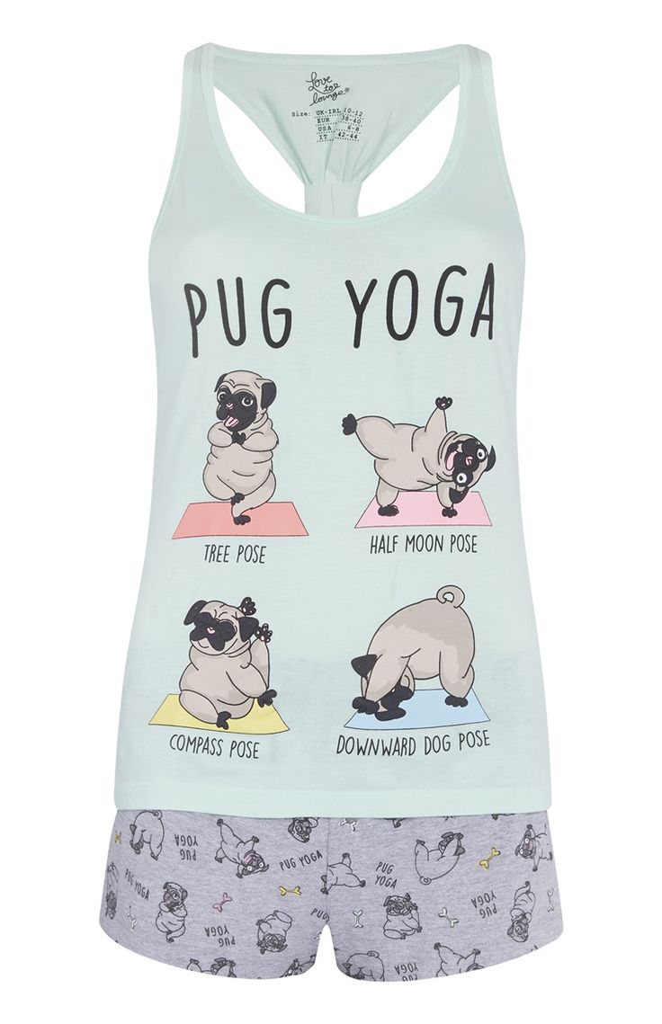 Primark - Pug PJ Set | Cute sleepwear, Kids outfits girls, Girls pajamas