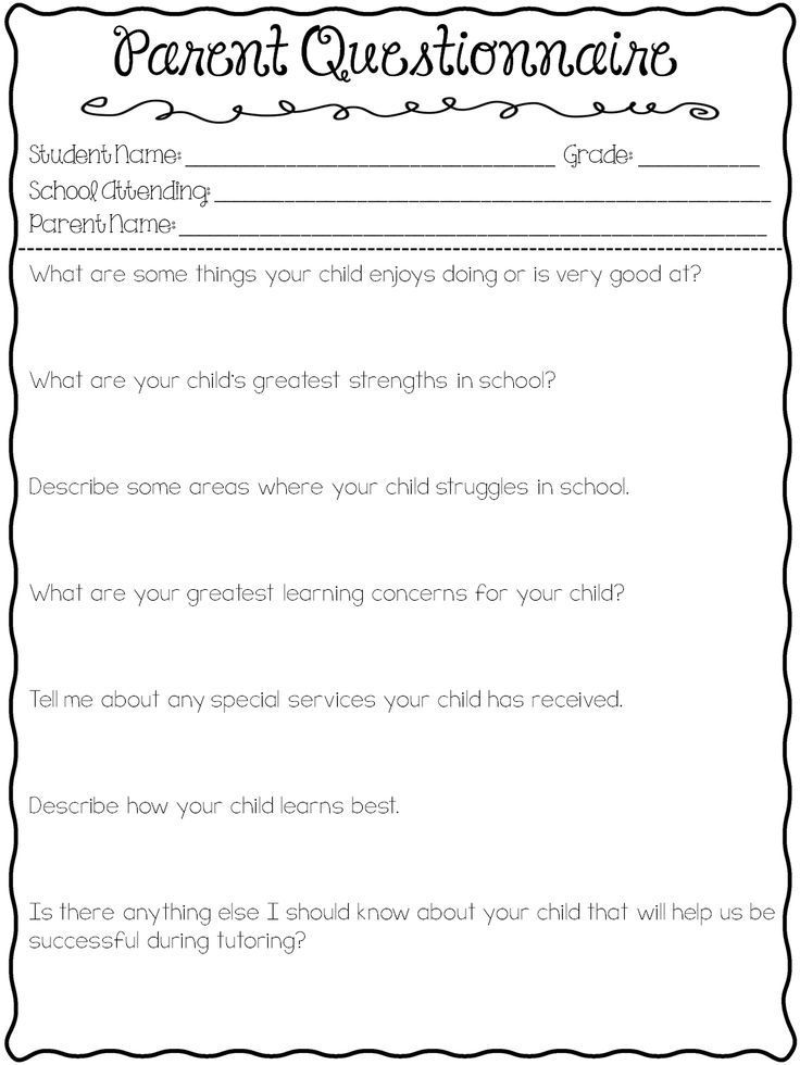 The 25+ best Parent questionnaire ideas on Pinterest Student - parent survey template The 25+ best Parent questionnaire ideas on Pinterest Student - parent survey template