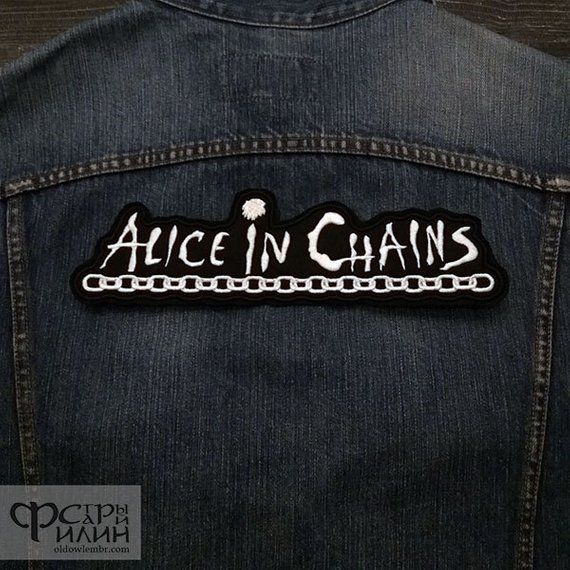 Big Back patch Alice in Chains Heavy Metal Grunge Band.