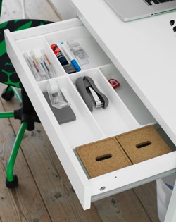 Too Much Clutter On Your Desk Get E Saving Ikea Organizers Too Much Clutter On Your Desk Get E Saving Ikea Organizers And You Can Start The New Year Off With A Clean Slate Home Office Pinterest