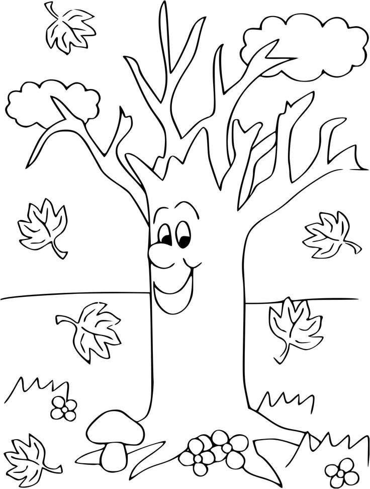 Coloriage Automne Maternelle Dessin Imprimer Sur 7888  Раскраски