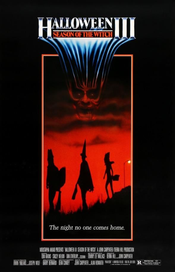 Halloween III Movie Poster TITLE Licensed Adult Heather T-Shirt All Sizes