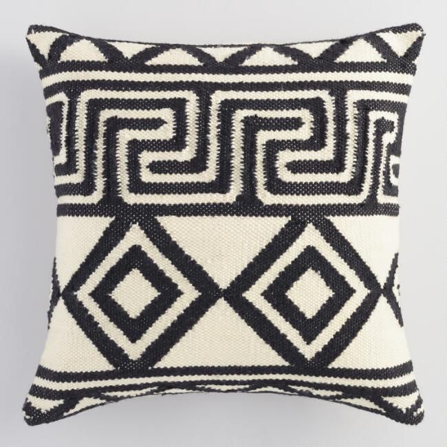 Black Key Indoor Outdoor Throw Pillow Black Key Indoor Outdoor Throw Pillow