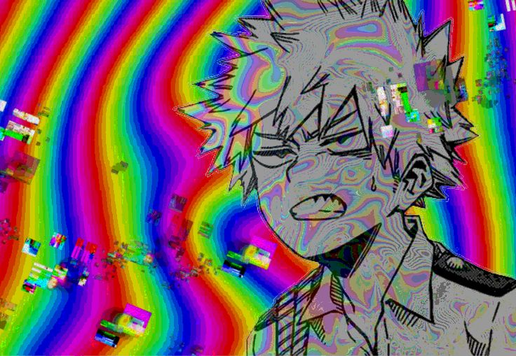 Glitchcore Bakugo | Anime wallpaper, Cute anime wallpaper, Anime wall art
