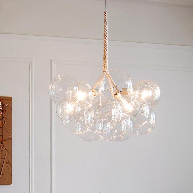 Bubbles Glass Ball Light Fixture Dining Room Fixtures Lights Bubbles Glass Ball Light Fixture, Bubble Glass Chandelier Globes