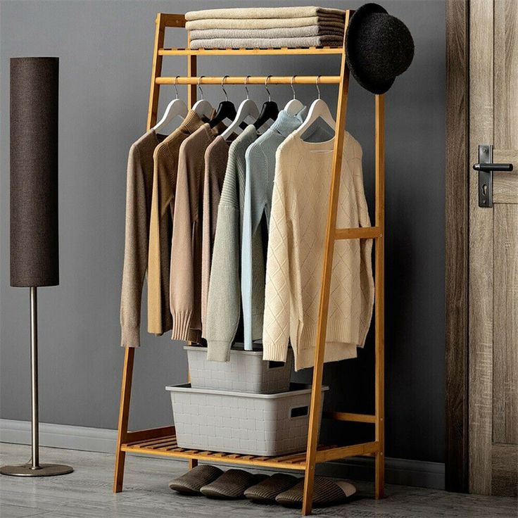 Wooden Clothes Rail Wardrobe Stand Bedroom Storage Shelf Shoe Rack Display Unit Wooden Clothes Rail Wardrobe Stand Bedroom Storage Shelf Shoe Rack Display Unit