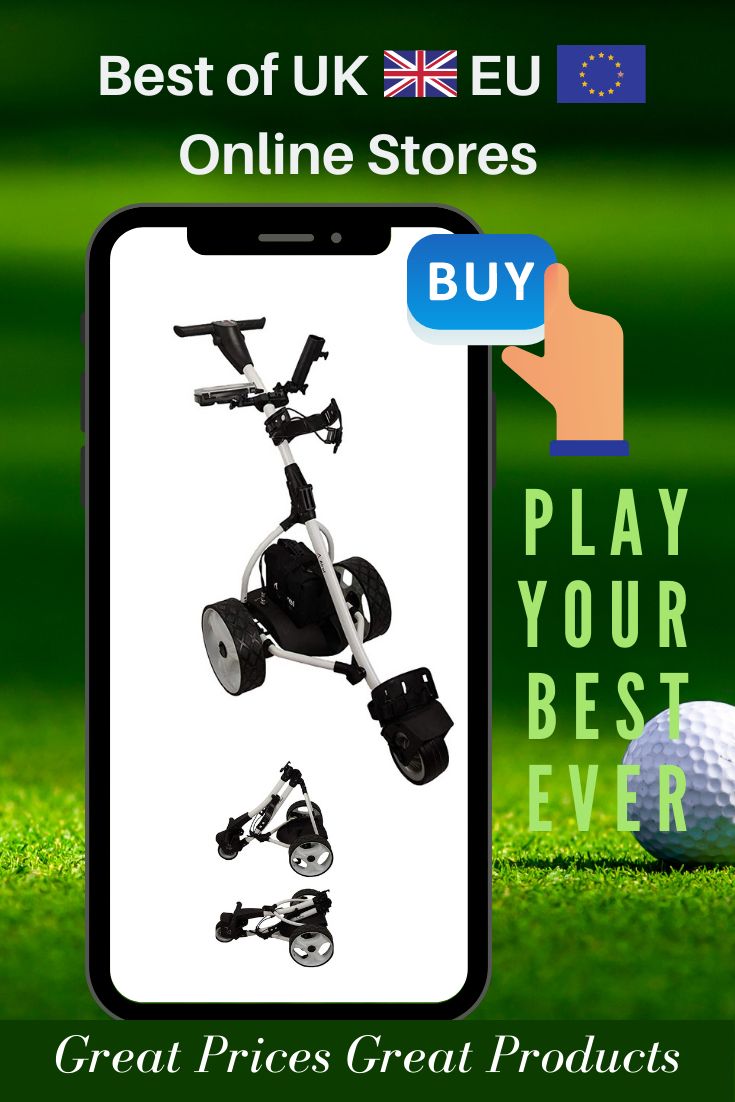 Uk Ireland Zerimar Airel Foldable Golf Trolley Golf Trolley Electric Golf Cart Golf Club Sets
