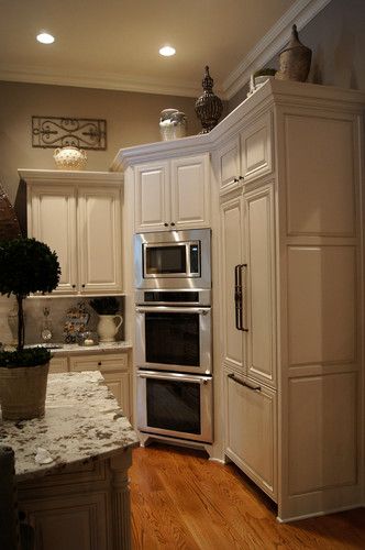 Kitchen Whichever S First Microwave Or Oven Will Prompt This Kitchen Whichever S First Microwave Or Oven Will Prompt This Snazzy Update Double Ovens To The Floor An That Low Is Inconven