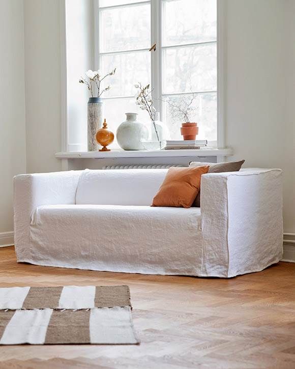 Klippan Sofa Covers 2 Seater Loose Fit Urban Rosendal Pure Washed Linen Silver Grey Bed Design Diy Klippan Sofa Covers 2 Seater Loose, How To Put Loose Covers On A Sofa