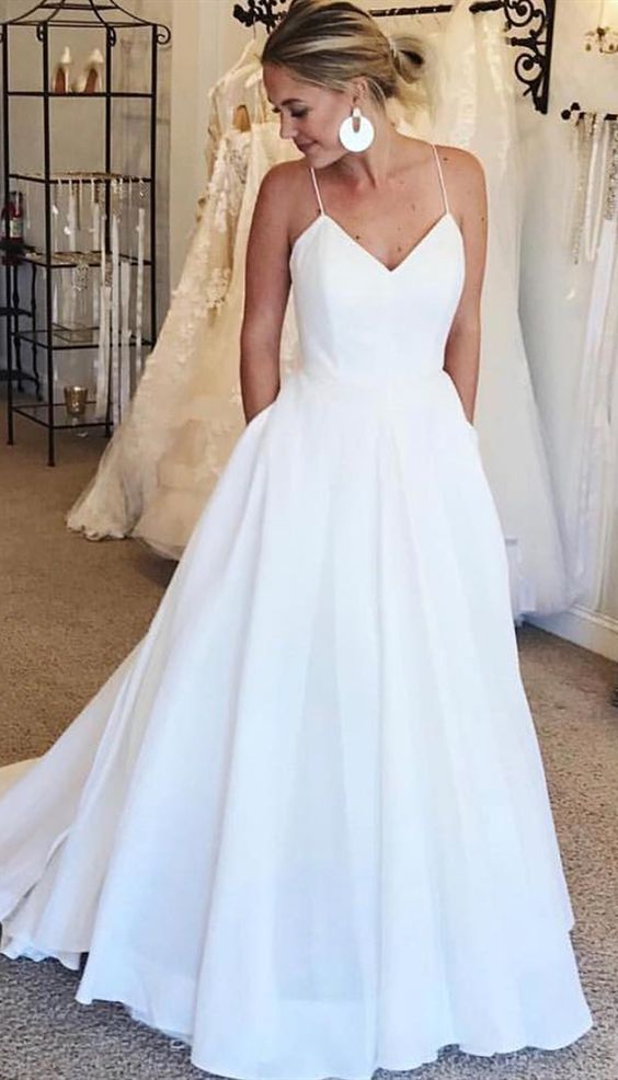 Thin strap hotsell ball gown