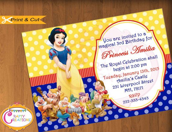 Snow White Theme Party Invitations Unique Birthday Party Ideas And