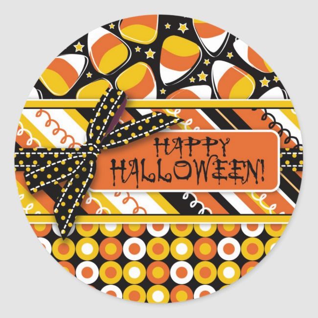 Outus 480 Pieces Christmas Stickers Round Candy Label Stickers Decals with Red and White Candy Designs for Seals Cards 2 Inches