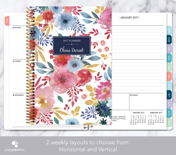 personalized weekly planner