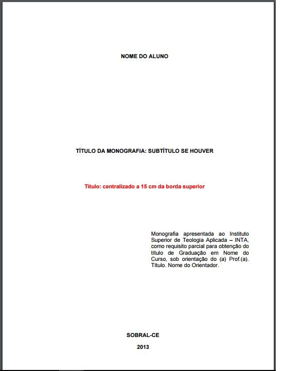 Resumo monografia abnt